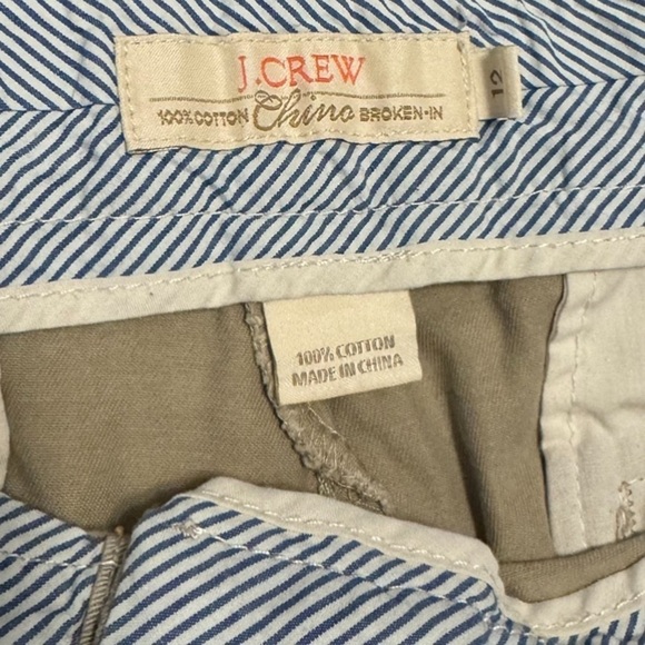 J. Crew Tank Khaki 3” Broken-In Chino Shorts Size 12 - Picture 6 of 7